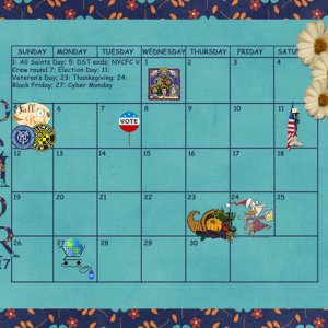 November Sum-Up Calendar