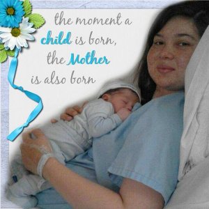 The moment a child is born
