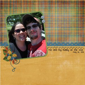 Me And Hubby At The Zoo
