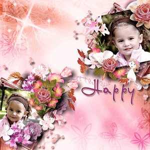 Little girl happy