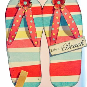 Flip Flop Greeting Card