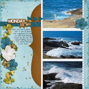 Pretty Blue Seashore