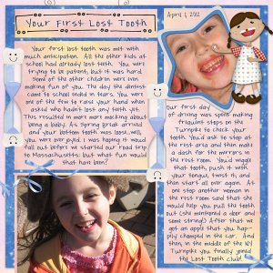 first lost tooth