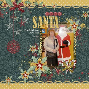 With Lego Santa