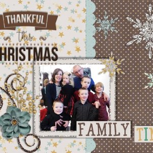 Christmas - December 2017 Blue Heart Scraps A Year of Blessings