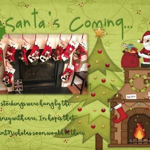 Santa Is Coming - December 2017 Brush Challenge