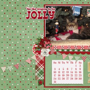 Word Art Challenge - December Desktop Calendar