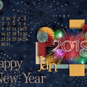 1217 Dec Desktop Fireworks