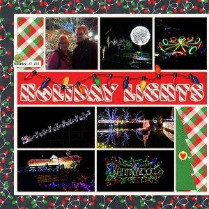 Kennywood Holiday Lights, 2018, left side