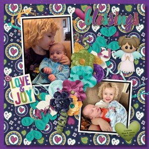 Aliya and Jaxon Away in a Manger