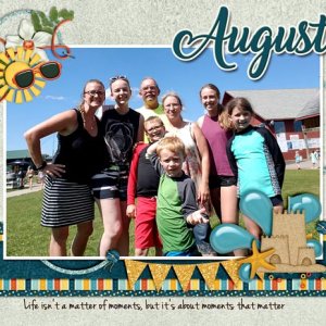 August Calendar Topper