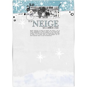 De la neige sur le chemin de l ecole