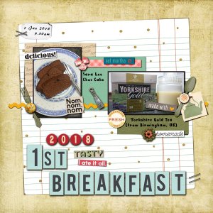 My 2018 1st Breakfast