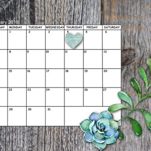 January Sum Up Calendar