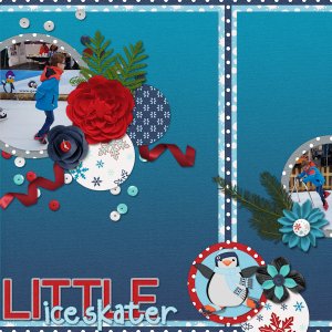 Little ice skater