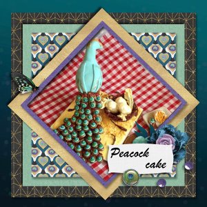Peacock cake