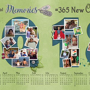 2018 calendar- side of refrigerator