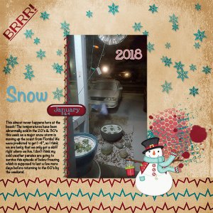 Snow At Our Beach