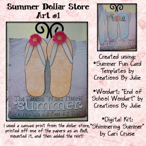 Summer Flip Flop Art