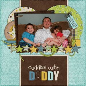 Cuddles with Daddy