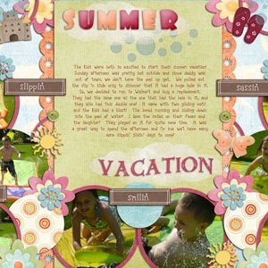 Summer Vacation-double page