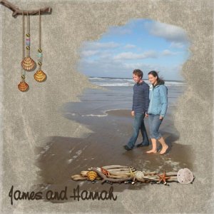 James and Hannah on the Beach