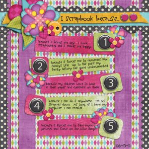 I Scrapbook Because