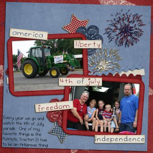 Patriotic Tractor