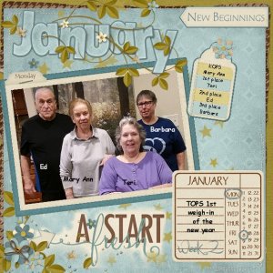 Name: TOPS 1692 2018 Week 2 Date: 1-11-18 Kit: 1. January Brush Challenge f