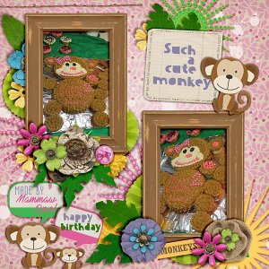 such a cute monkey cake