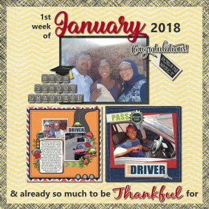 1st week of Jan 2018 - so much to be thankful for