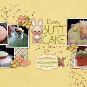 Bunny Butt Cake