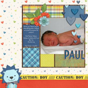 Paul's Birth Announcement