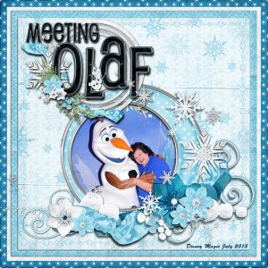 Disney Magic Meeting Olaf 7-2015