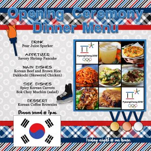 Dinner Menu