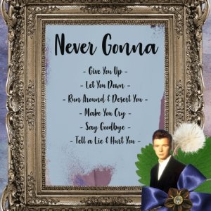 Never Gonna Art Page