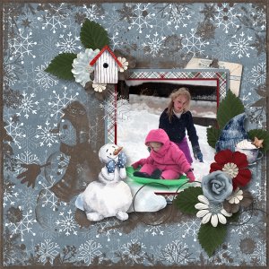 Girls Sledding