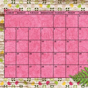 March Sum-Up Calendar