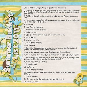 Summer Bucket List 2011