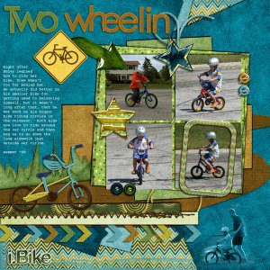 two wheelin