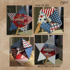 Folded Star Card