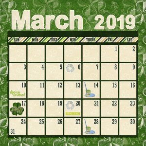 March 2019 Calendar Bottom