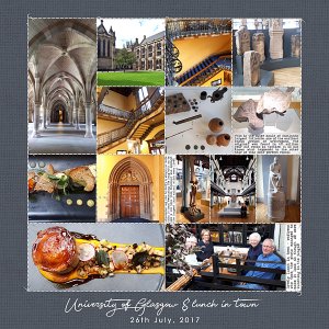 University of Glasgow + Lunch in Town