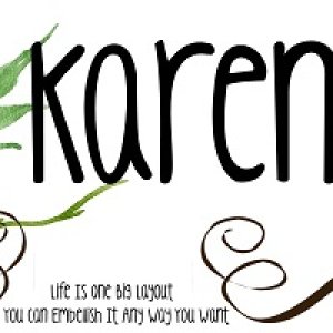 Floral Name Plate