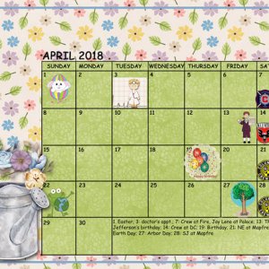 April Sum-Up Calendar