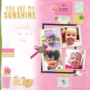 You Are My Sunshine April template 1