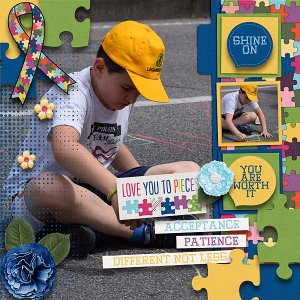 Be Aware by Blue Heart Scraps
