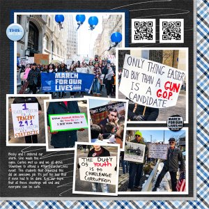 #MarchForOurLives, right side - Brush Challenge