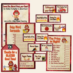 Hybrid Baby Shower - Firefighter Theme