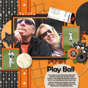 April Template Challage #2. I needed just orange and black used several ite
